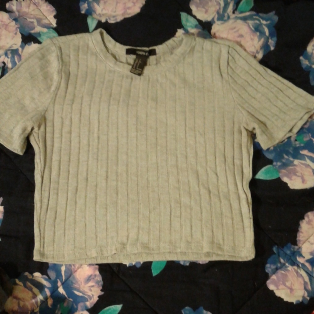 Forever 21 Grey Crop Top